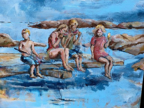 Sommer på brygga  (solgt)
