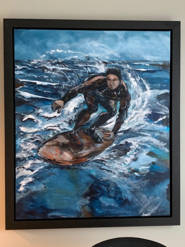 Surf - akryl på lerret (solgt) - Image 4