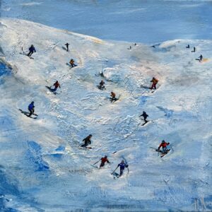 Alpin bakken - maleri