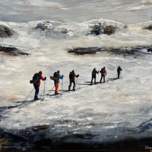 På vinter stien - maleri